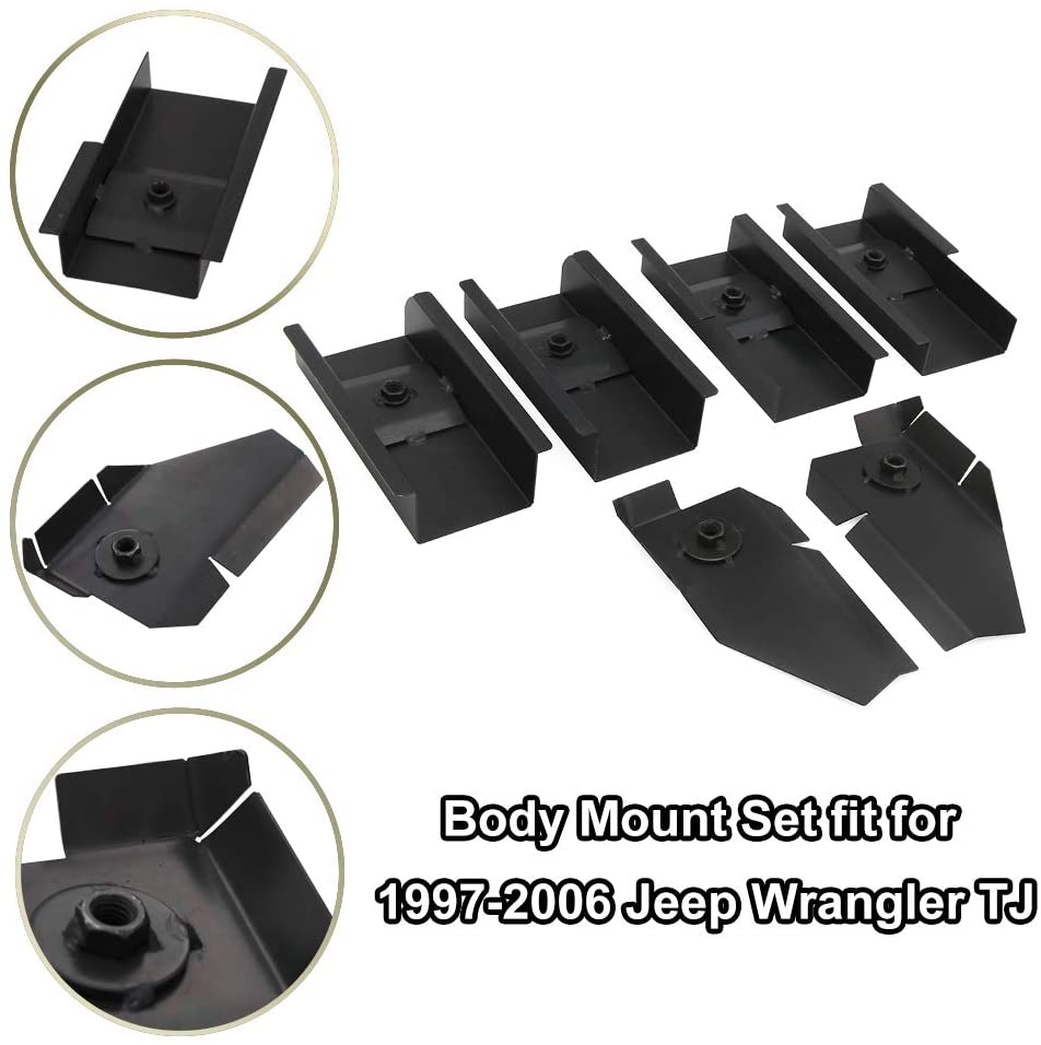 For 19972006 Jeep Wrangler TJ Full Tub Body Mount Repair Kit Replacem
