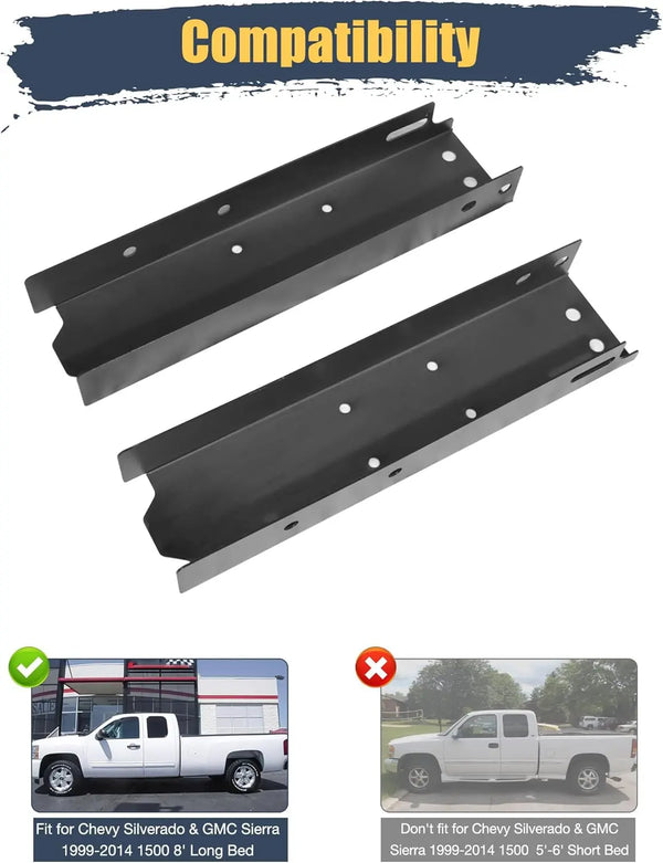 For 1999-2014 Chevy Silverado and GMC Sierra Long Bed Rear Frame Repair-5