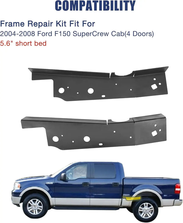 For 2004-2008 Ford F150 Crew Cab Over Axle Frame Repair Kit