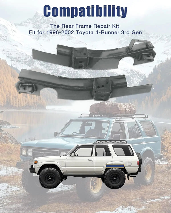 For 1996-2002 Toyota 4-Runner 3rd Gen Rear Frame Rust Repair