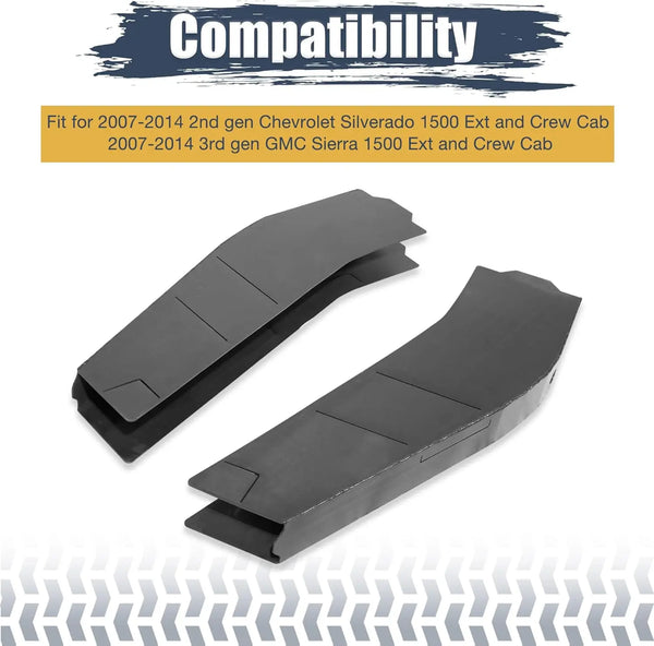 For 2007-2014 2nd Gen Chevy Silverado & 3rd Gen GMC Sierra 1500 Extended & Crew Cab Mid Frame Repair Kit