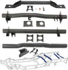 For 1999-2006 Chevy Silverado GMC Sierra 4PCS Front and Rear Fuel Tank Support Crossmember, Upper Shock Mount Crossmember, Rear Spare Tire Support Crossmember Kit-4
